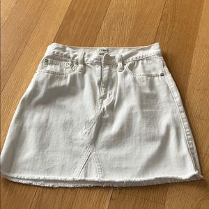 J.Crew white jean skirt size 26 perfect